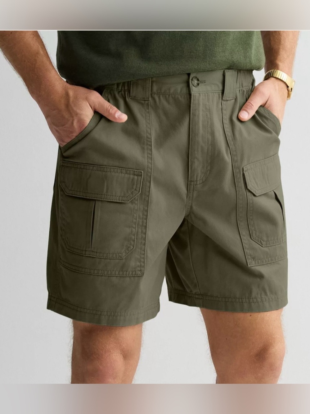 croft & barrow Olive Green Utility Cargo Shorts